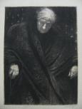 Max Švabinský - Babička v šalu, 1906