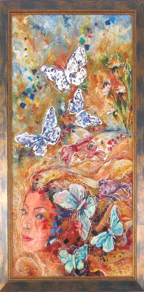 Žena s motýľmi