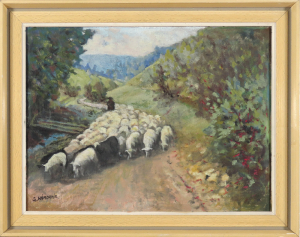 Pastier s ovcami